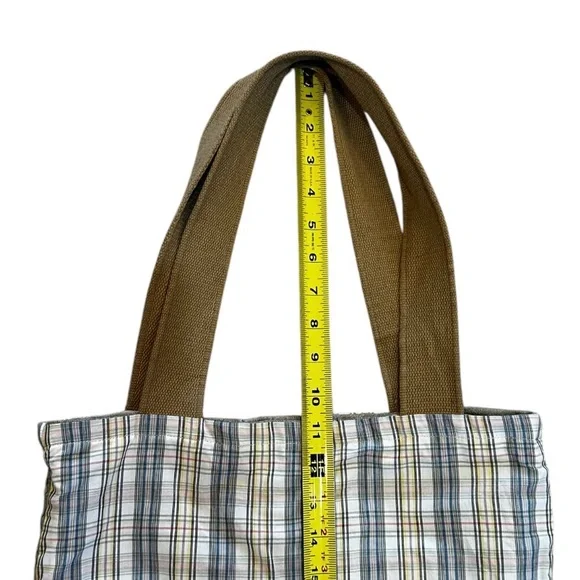 Custom Reversible Levi’s & Western Shirt Large Tote Bag, Red tab, Pearl Snaps - Picture 8 of 9